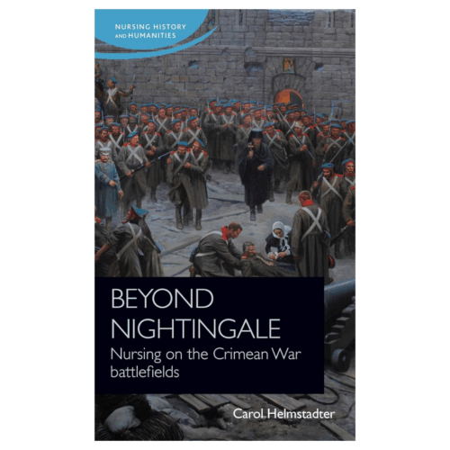 Book cover for 'Beyond Nightingale' features an image of a military battle