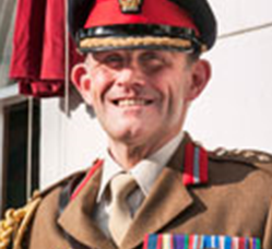 David Bates in his Army uniform and medals