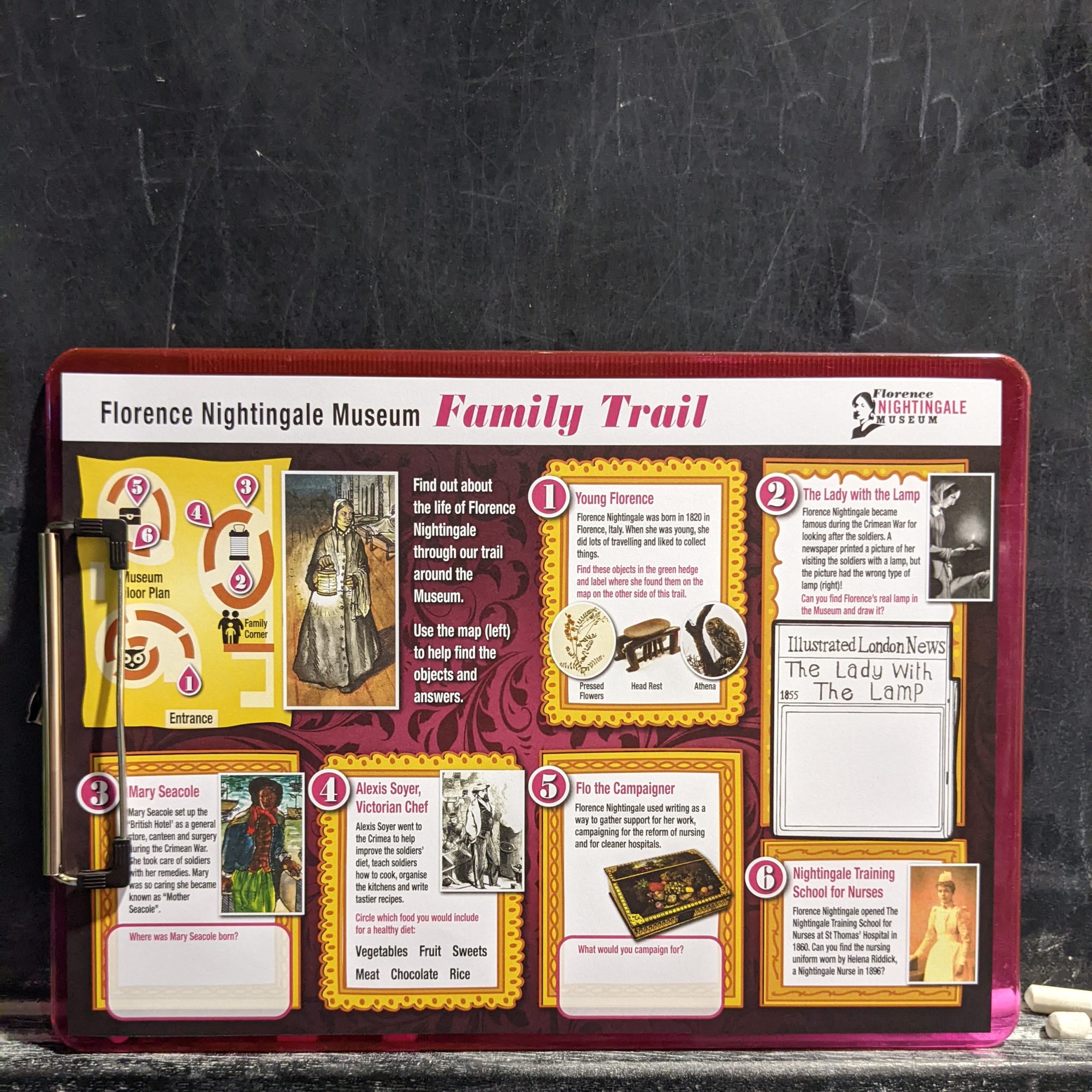 Family trail worksheet.