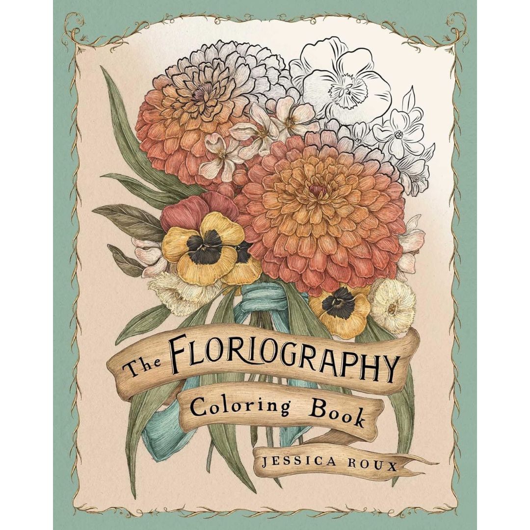 Floriography Colouring Book