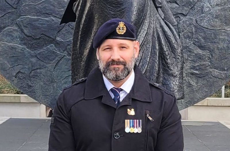 Gareth Stockley in Navy uniform