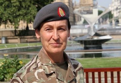 Louise Jones in Army uniform