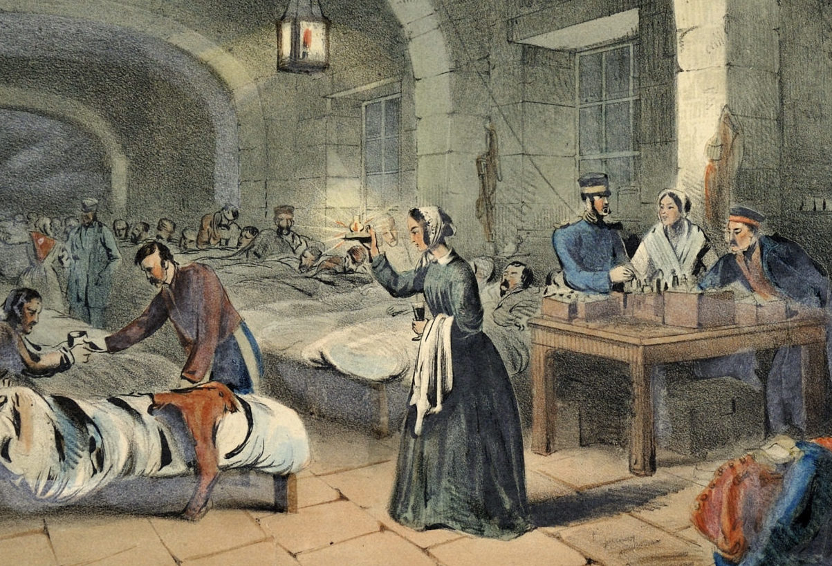 Florence Nightingale at Scutari Hospital print
