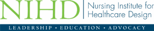 Logo for the National Institute for Healthcare Design. Leadership, Education, Advocacy. 